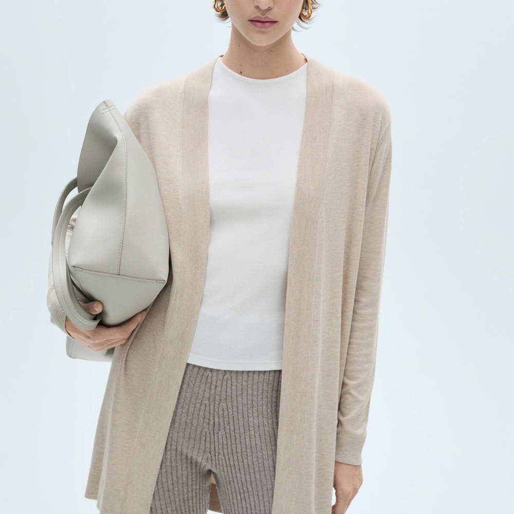 Mango Fine Knot Cardigan